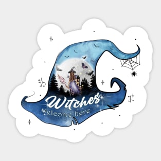 Witches Welcome Sticker